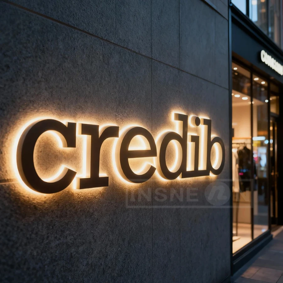 Metalowe szyldy na zamówienie do domu i za granicę, logo 3D w języku hebrajskim, podświetlane szyldy z literami reklamowymi, duże szyldy LED na fasadę sklepu.