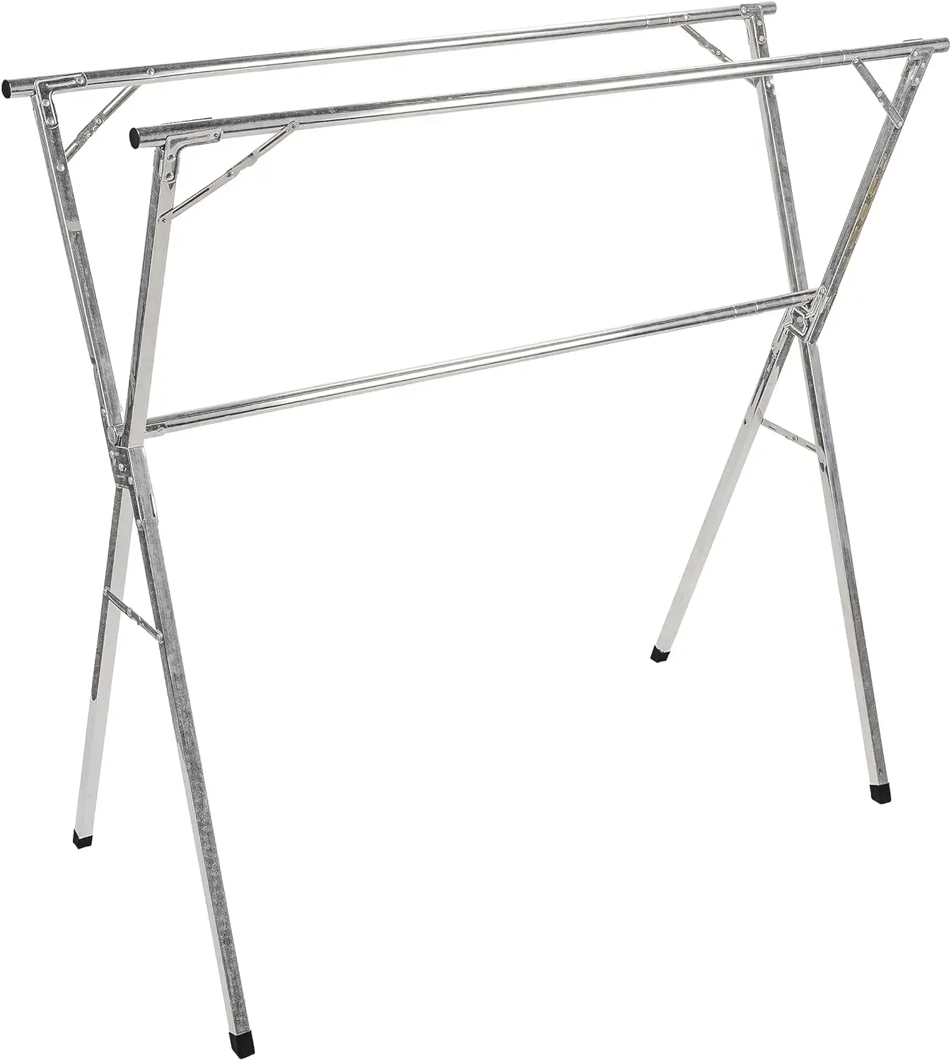 Heavy Duty Clothes Rack 550LB Load Clothes  Heavy Duty Double Rod Adjustable Rolling Clothes  Metal Garment