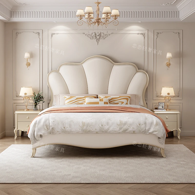 

Wedding Aesthetics Bed European Fashionable Create Minimalist Confortable Bed Apartment High End Design Cama De Casal Furniture