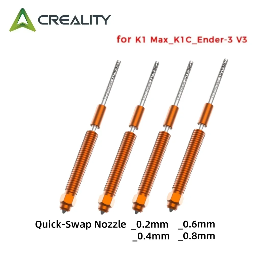 

Форсунка быстрого замены Creality K1 Max K1C Ender 3 V3, модернизированная форсунка из закаленной стали, высокоскоростная печать