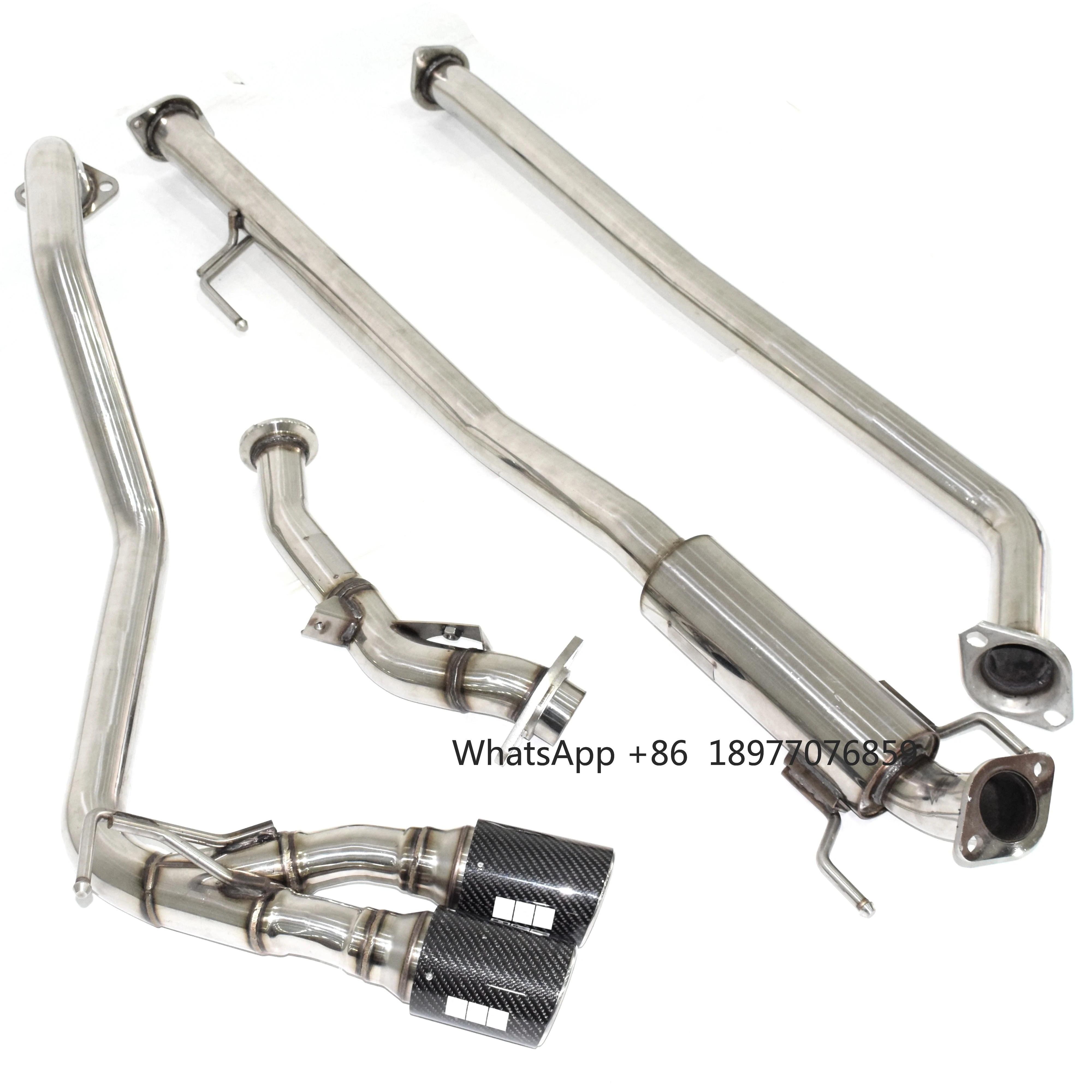

Cat Exhaust For HKS For Toyota Hilux Revo Side Twin Carbon Fiber Dual Tail Tip Muffler Exhaust Pipe Performance Exhaust System