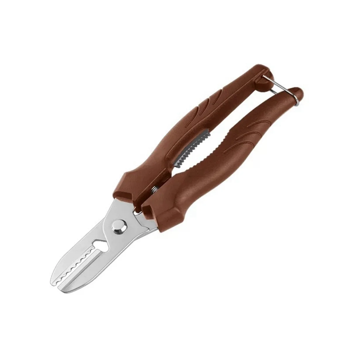 Multipurpose Chestnut Clip Easy to Clean Chestnut Kitchen Bar Supplies Chestnut Scissors with Lock Design Nut Tool,Brown