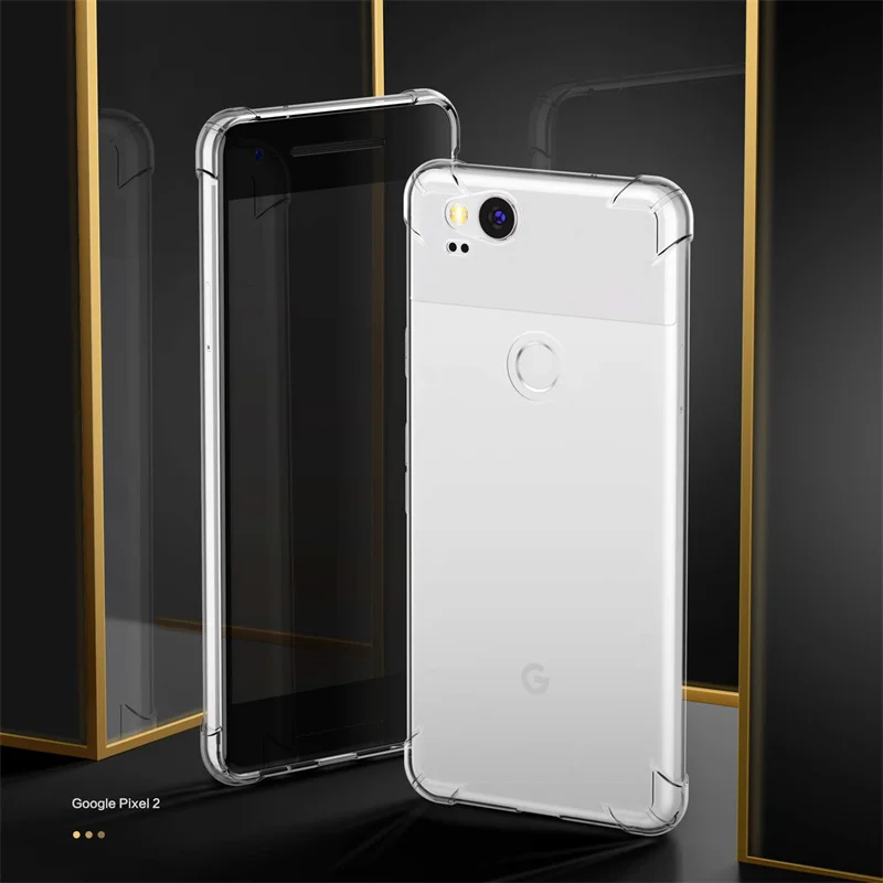 For Google Pixel 2 XL Pixel2XL Case Air Cushion Shockproof Silicone Soft Back Cover For Google Pixel 2 XL 2XL Airbag TPU Case