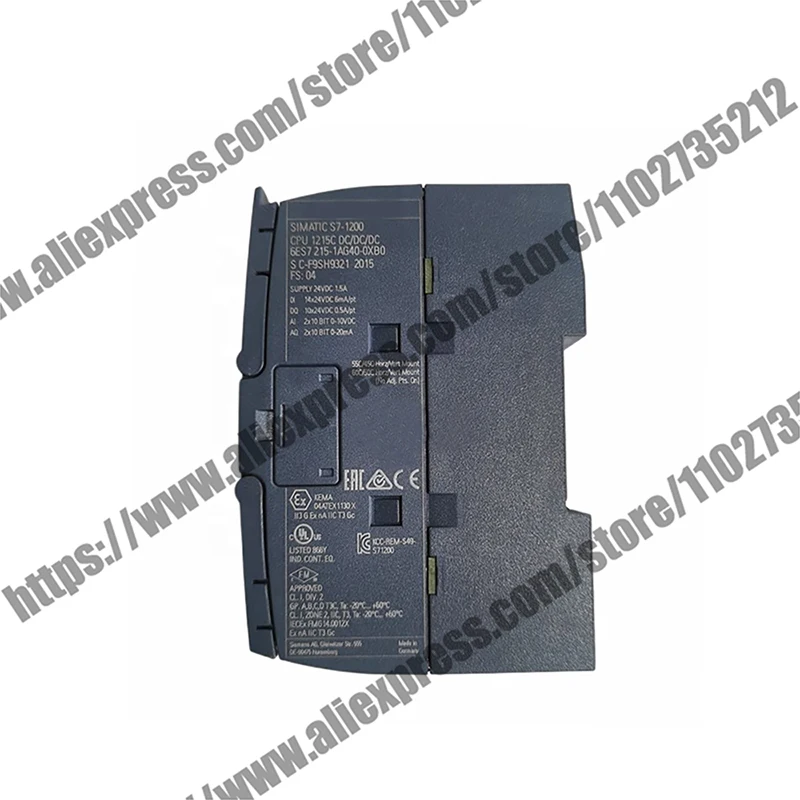 S7-1200 CPU 1215C 6ES7215-1AG40-0XB0 1BG40 1HG40 6ES72151AG400XB0 6ES72151BG400XB0 6ES72151HG400XB0 Original New