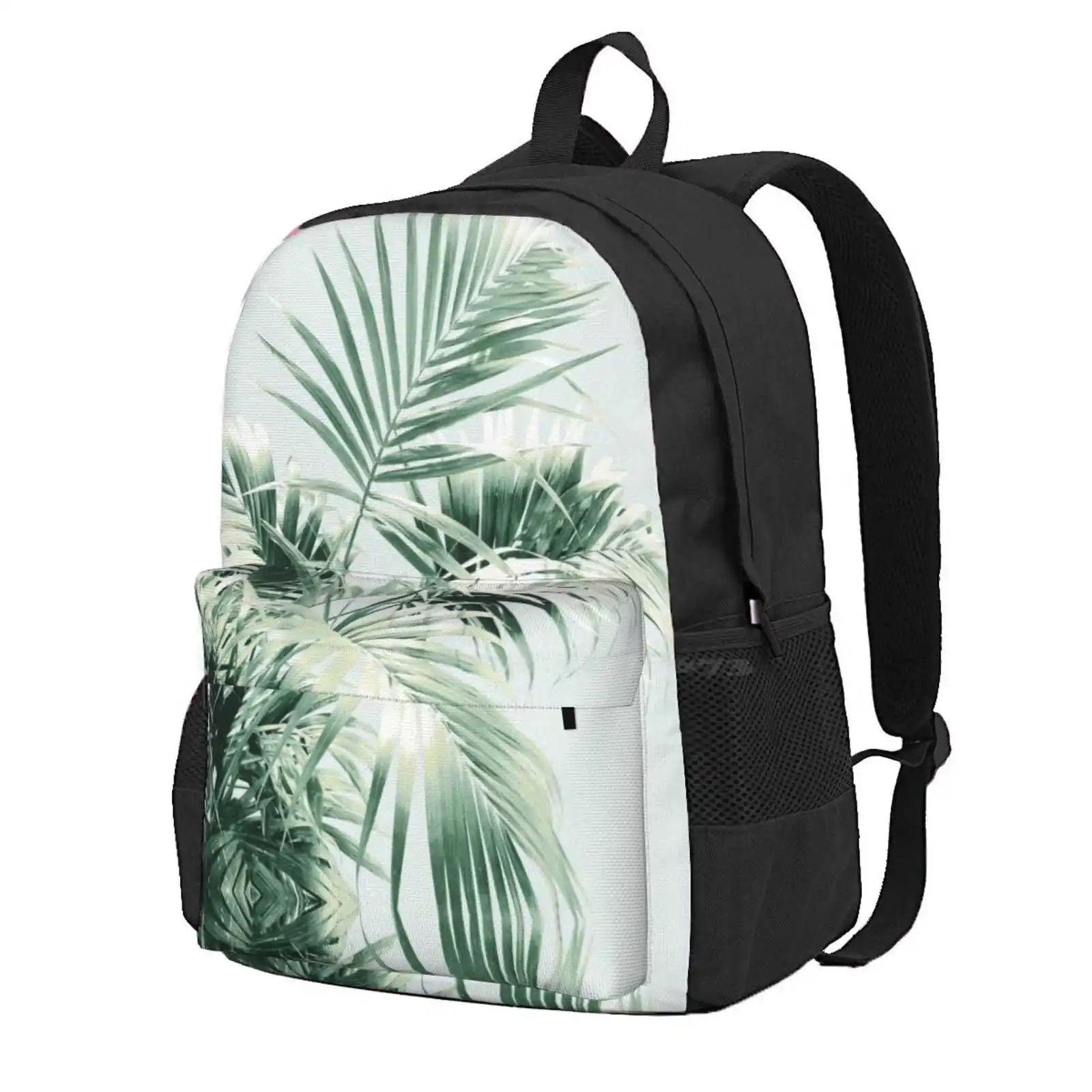 Palm Leaf Vibes #1 #Tropical #Decor #Art Hot Sale Schoolbag Backpack Fashion Bags Color Collage Tropical Foliage Palms Tropical