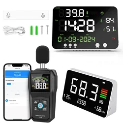 Decibel Meter Digital Sound Level Meter 30~130dB Noise Decibel Meter LCD Colour Screen A/C Weighting Max/Min Value Noise
