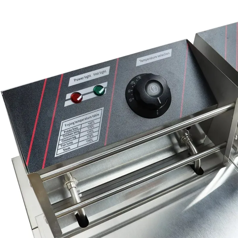 Penggorengan listrik 6L tangki ganda peralatan dapur komersial
