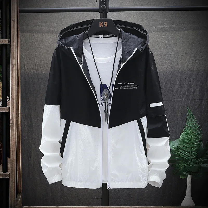 Summer Jacket Men's Thin Loose Jacket Student's Korean-style Trendy Sun Protection Casual Top