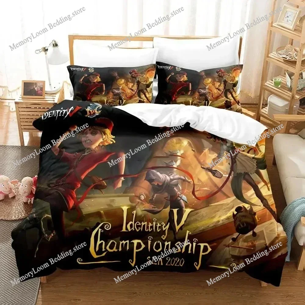 Game Cool Identity V Bedding Set Boys Girls Twin/Queen/King Size Duvet Cover Pillowcase Bed Kids Adult Cozy Soft Home Textile
