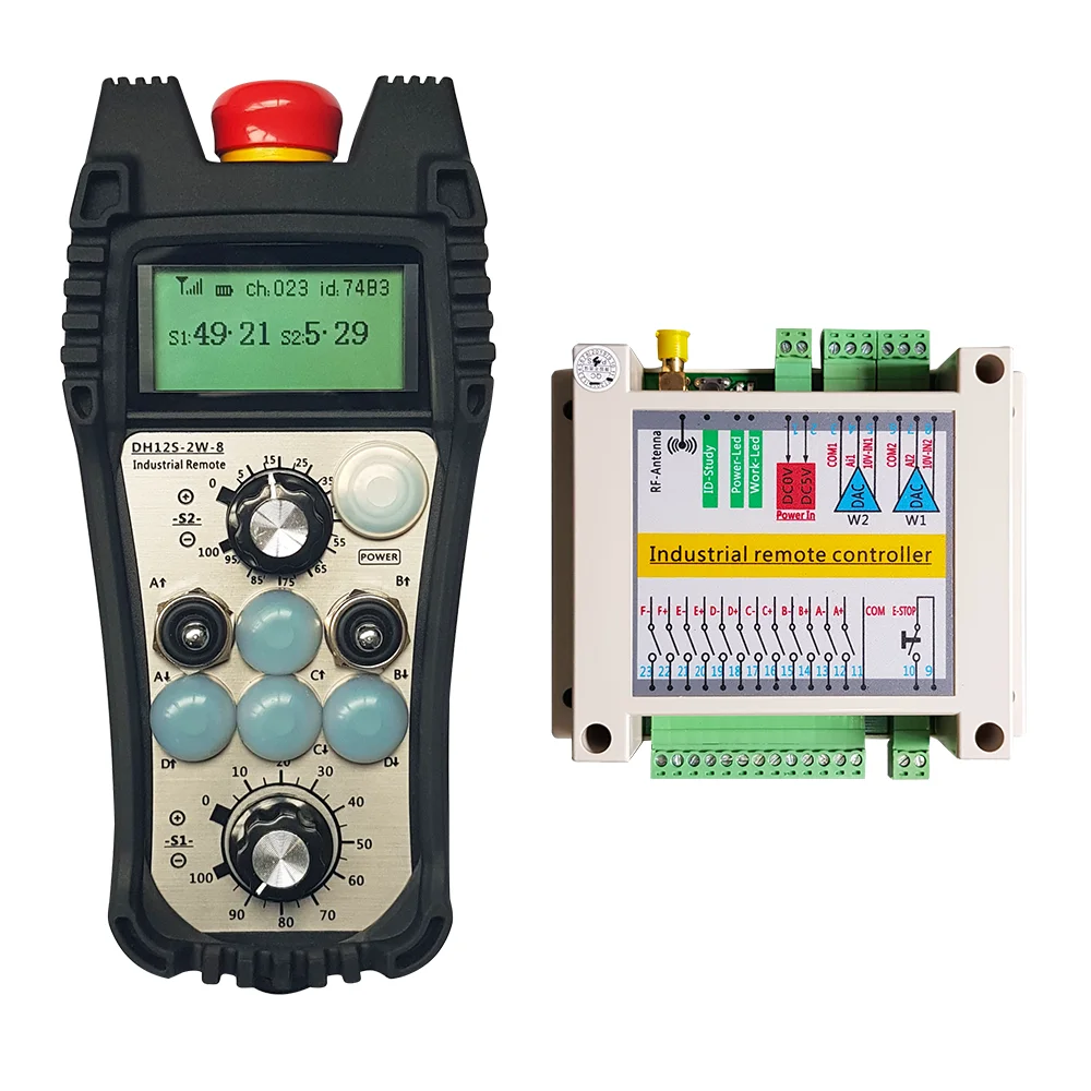 Radio  Industrial Crane Electric Wireless Remote Controller For Hoist Welding Machine Rope Saw Cutting Welding Manipulator