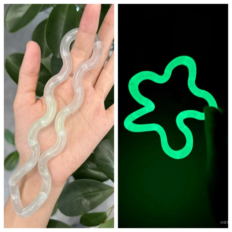 1 Stück Temperaturwechselndes Verformbares Seil Mehrfarbiges Anti-Stress-Deformationsseil Knoten-Druckentlastungs-Spielzeug Geschenke