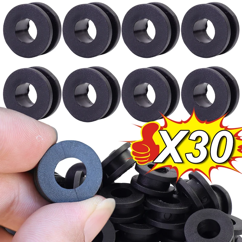 10/20/30PCS Motorcycle Repair Spacer Washer Motorcycle Side Cover Rubber Grommet Gasket Fairings Body Panel Protection Pad