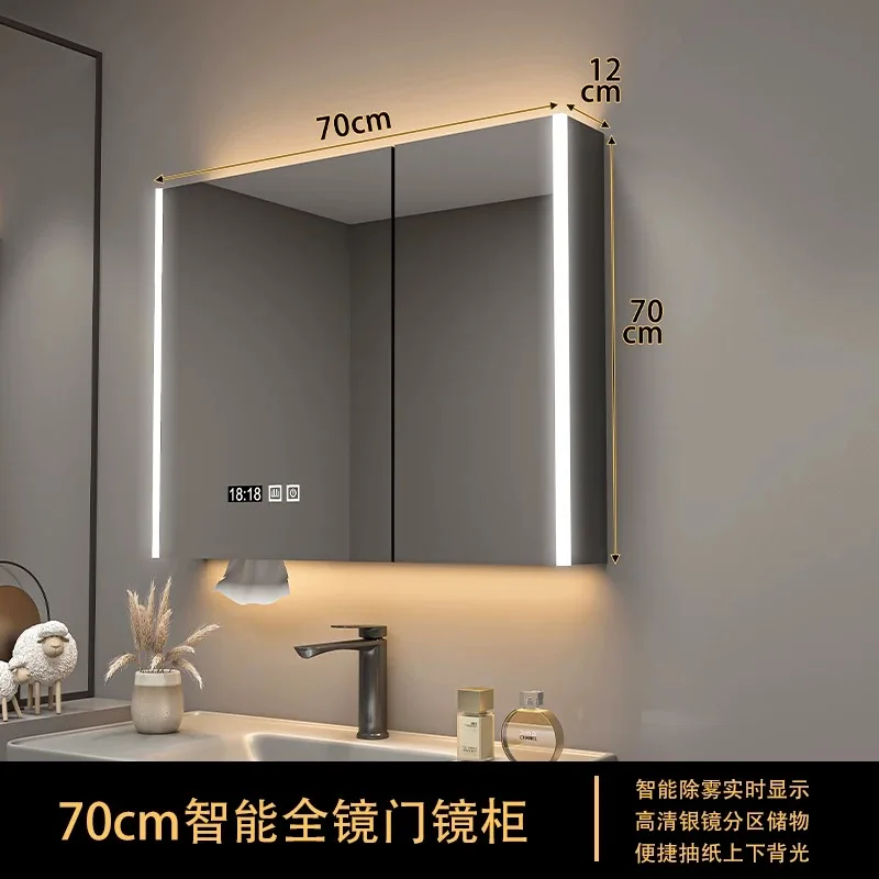 Professional LED Mirror Cabinet Intelligent Modern Design Touch Switch for Living Room Bedroom Hotel Use Stainless for Bathrooms view 4