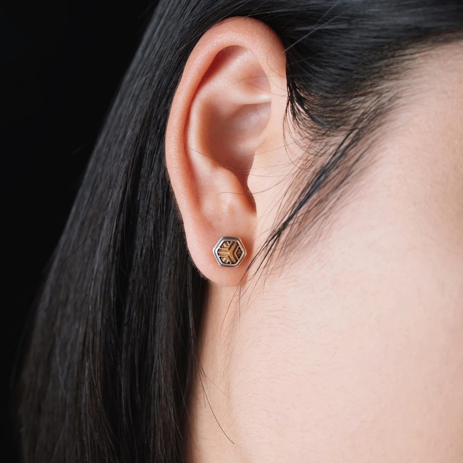 COPPERTIST.WU Shanwen Armor Earrings Stud Earrings 925 Sterling Silver Earrings Jewelry Gifts for Women Men