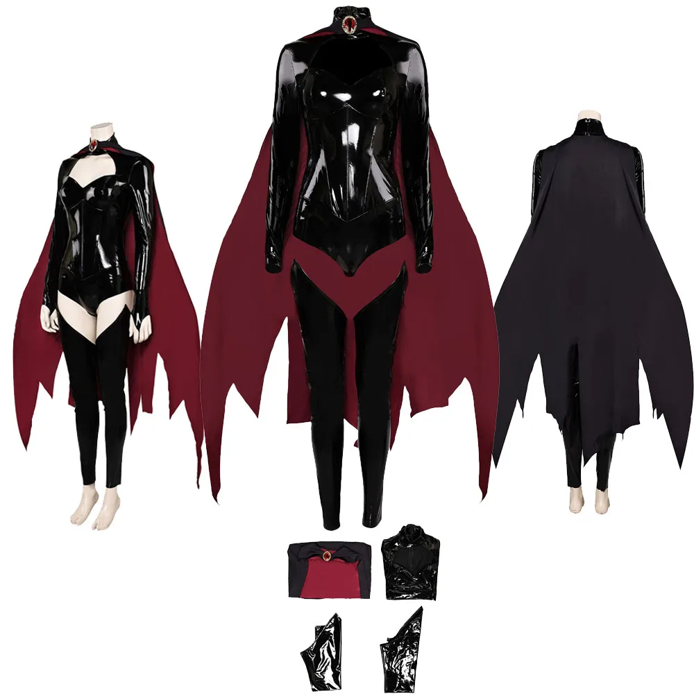 Madelyne Cosplay Pryor Costume Halloween Carnival Suit Movie Cartoon Super Villain X 97 Oufit Female Women Cloak Fantasy Outfit