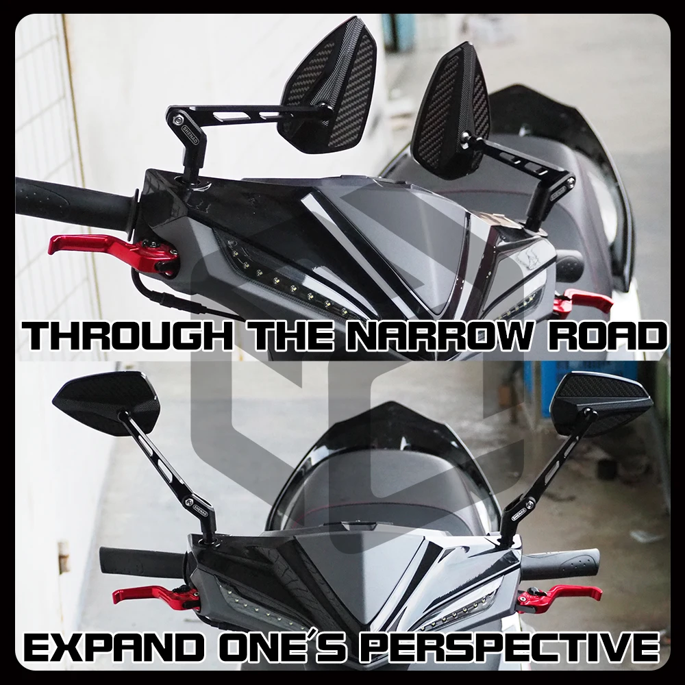 Motorcycle Rearview Mirror for KYMCO DTX360 DTX560 DTX300 / AK Premium 575 / AK550 / Xciting S400 CNCAluminum Alloy Carbon Fiber