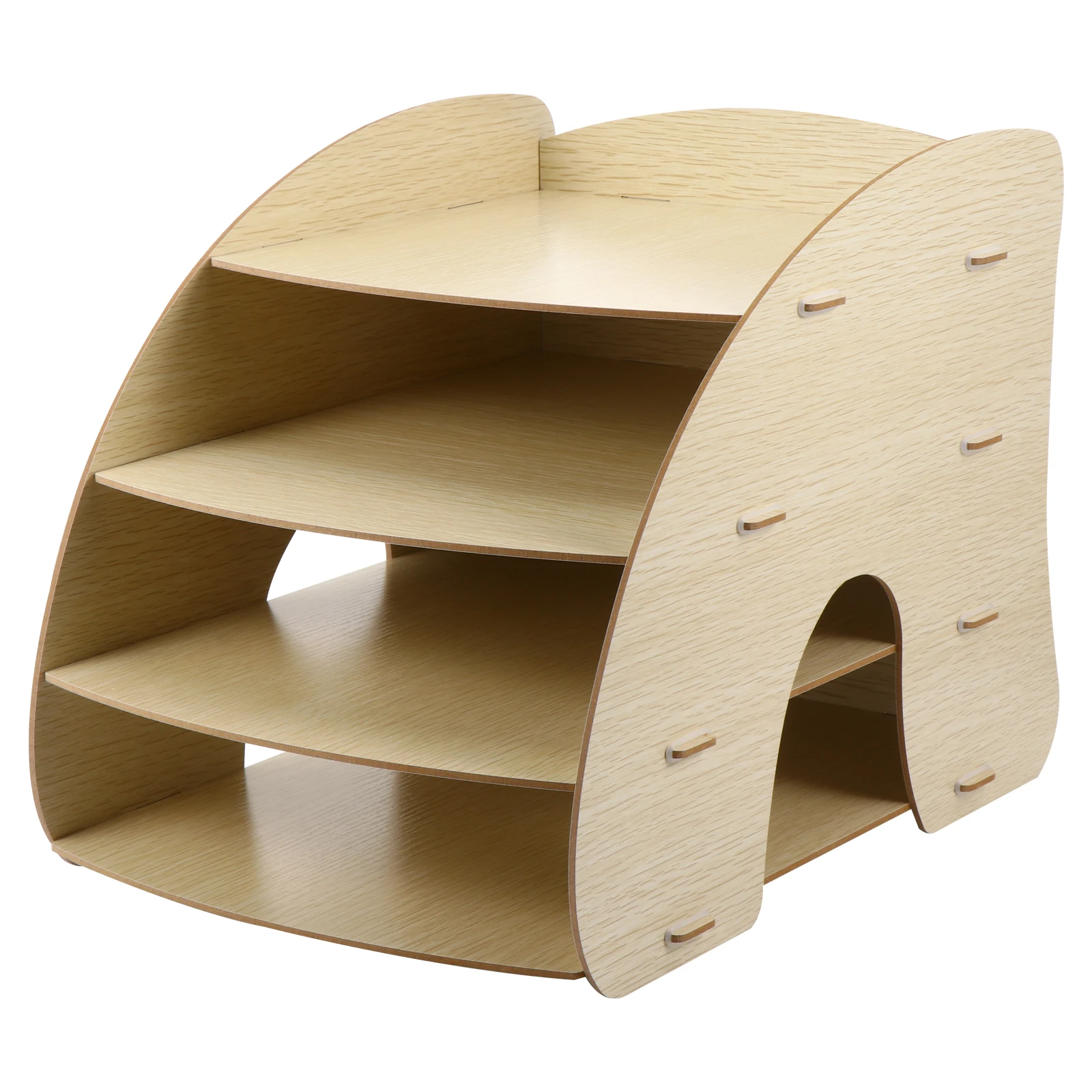 

Multi-Layer Storage Shelf Container Paper File Organizer Office Desktop Bookshelf
