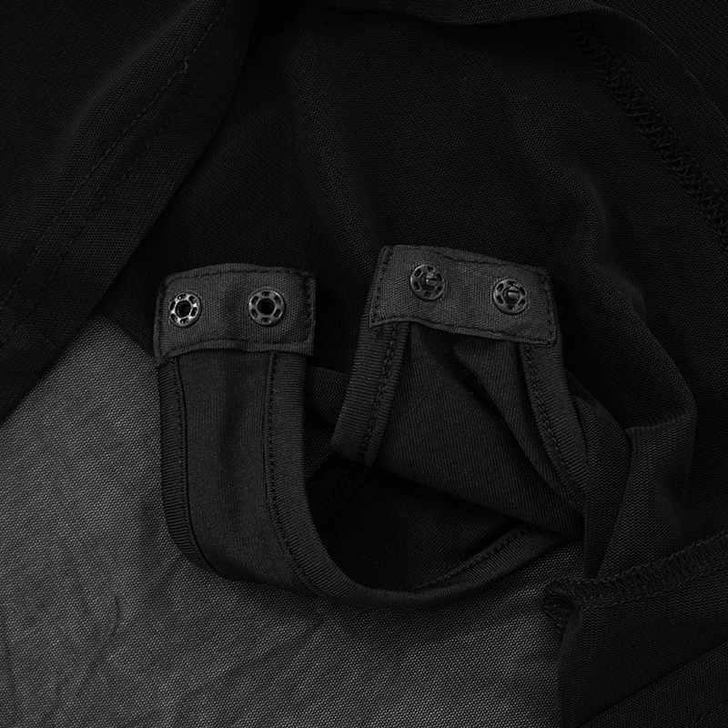 CUTENOVA Frauen Einfarbig Trägerlosen Rückenfreien Taille Mesh Patchwork Paket Hüfte Durchsichtiges Kleid Einfache Lässige Elegante Kleider