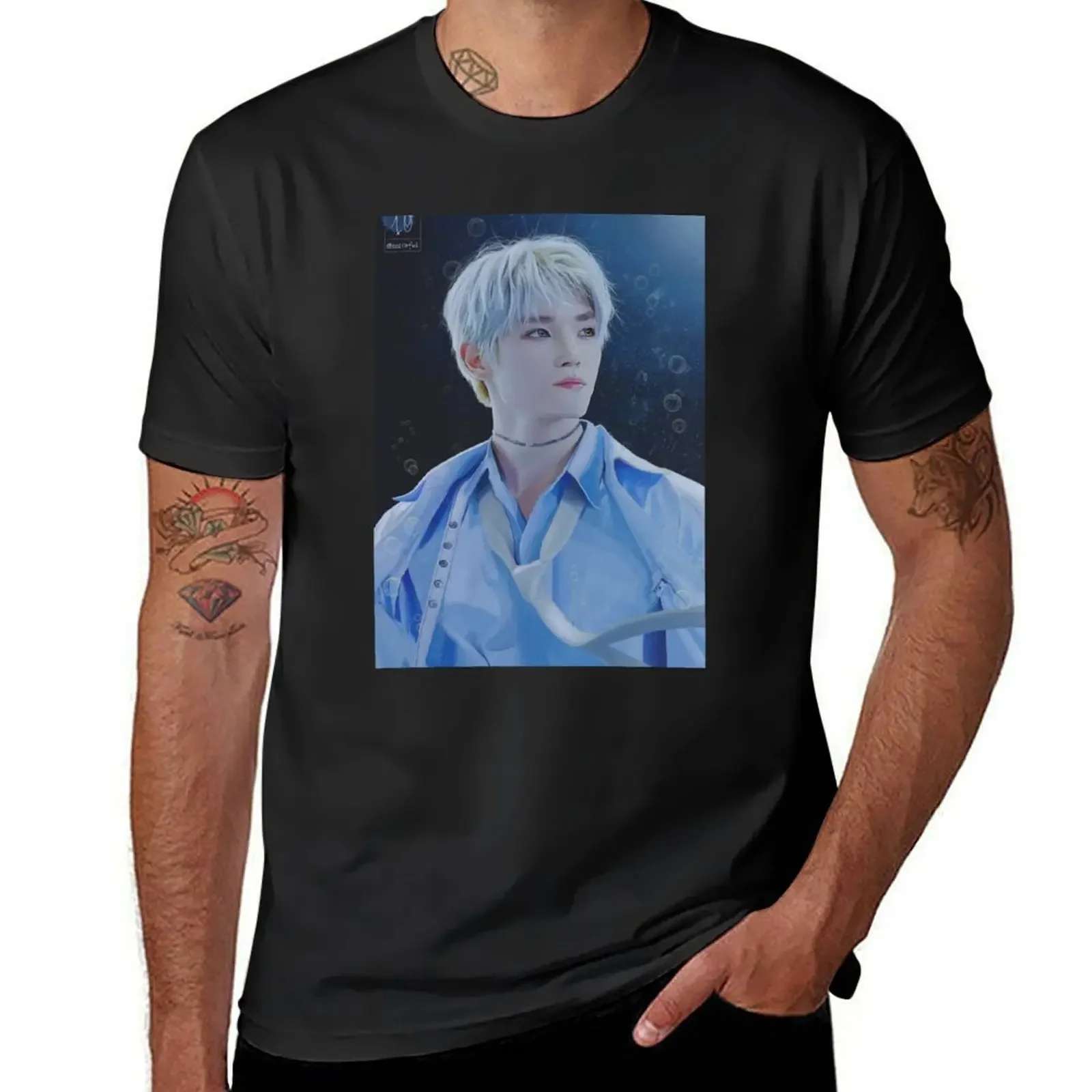 Underwater Taeyong T-Shirt graphic shirts Blouse for a boy vintage t shirt men