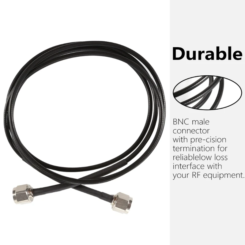 Dropship BNC Macho para BNC Macho Coaxial 50ohm RG58 Coaxial Baixa Perda BNC JumperCable para AntenaRadio