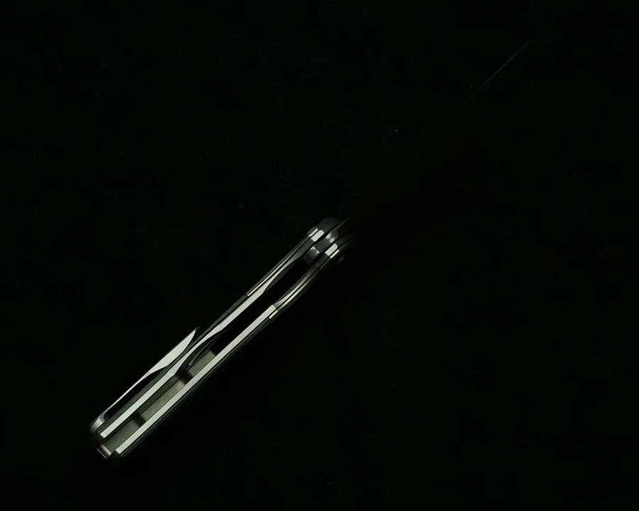 LEMIFSHE F3 CD دمشق الصلب/M390 شفرة التيتانيوم/ألياف الكربون مقبض في الهواء الطلق التخييم المطبخ بقاء EDC أداة سكين للفرد