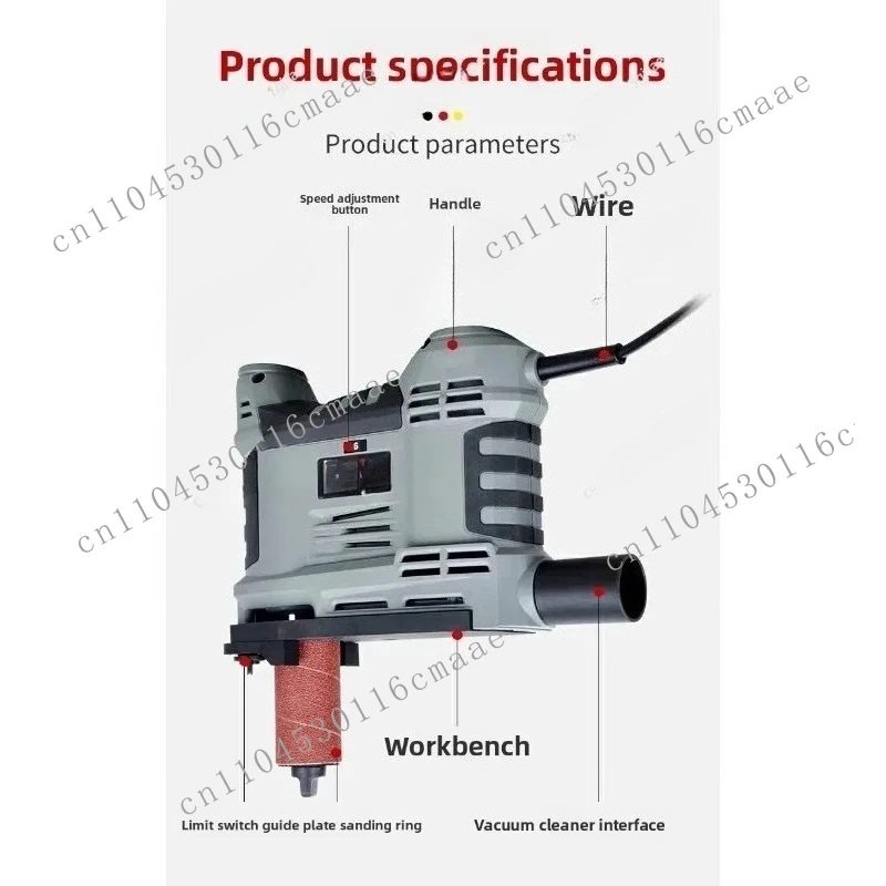 Shaft Sander Machine Special-shaped Polishing Sand Column Machine Curved Sander Belt Sander Woodworking Arc Polishing Machine