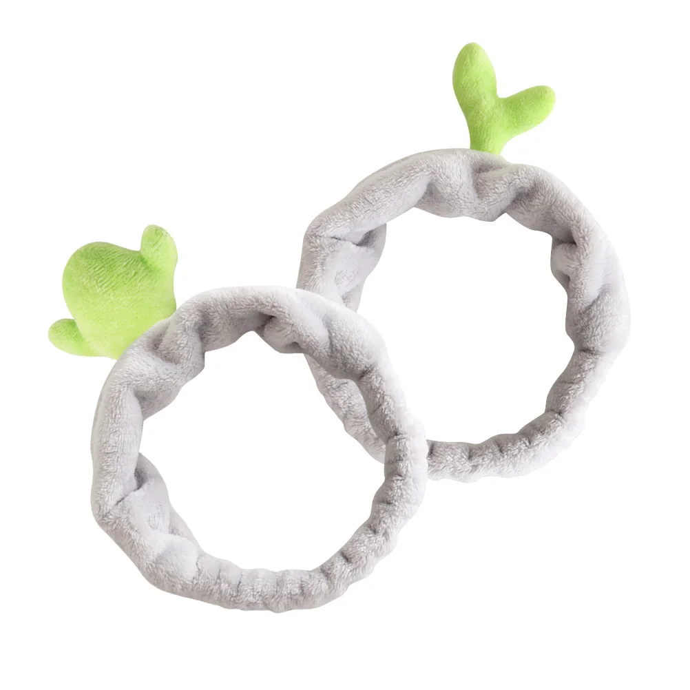 

2pcs Hairbands Face Washing Elastic Hair Hoop Elastic Headbands Women Girls Premium Cloth Yoga Spa Gift