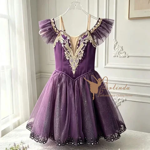Purple Clara performance costume Nutcracker Swan Lake Ballet variation dress performance costume