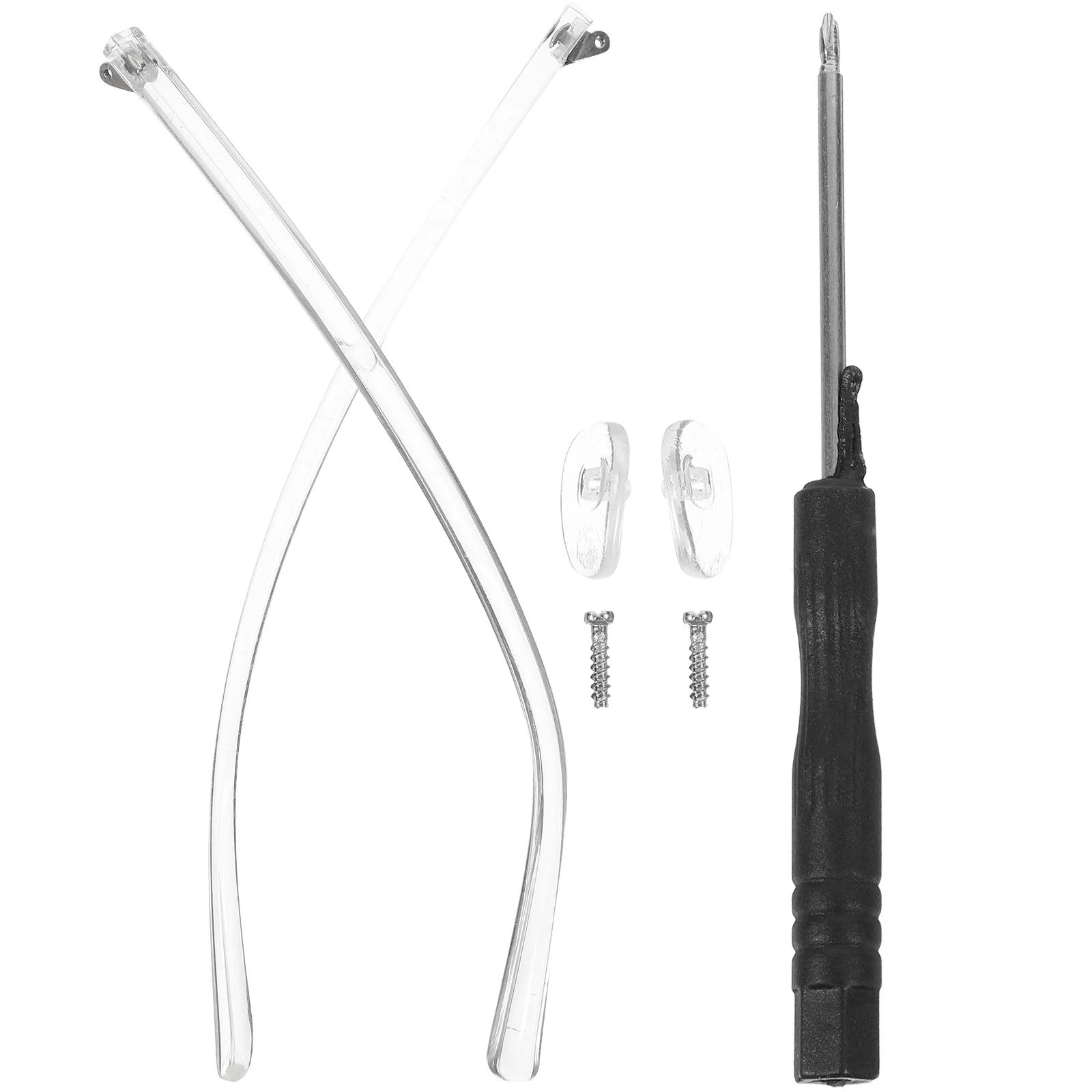 

1Pair Universal Glasses Arm Legs Replacement Easy Install Lightweight Comfortable Eyeglasses Temple Repair Kit