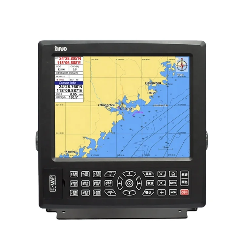 HM-1512N 12.1'' Display Fishing Boat GNSS GPS Navigator Nautical Chart Plotter Marine Electronics Navigation Communication