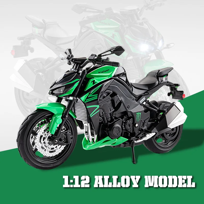 Modello di moto in lega Z1000, decorazioni uniche della console centrale dell'auto, ornamenti divertenti di fascia alta, modello in lega squisita