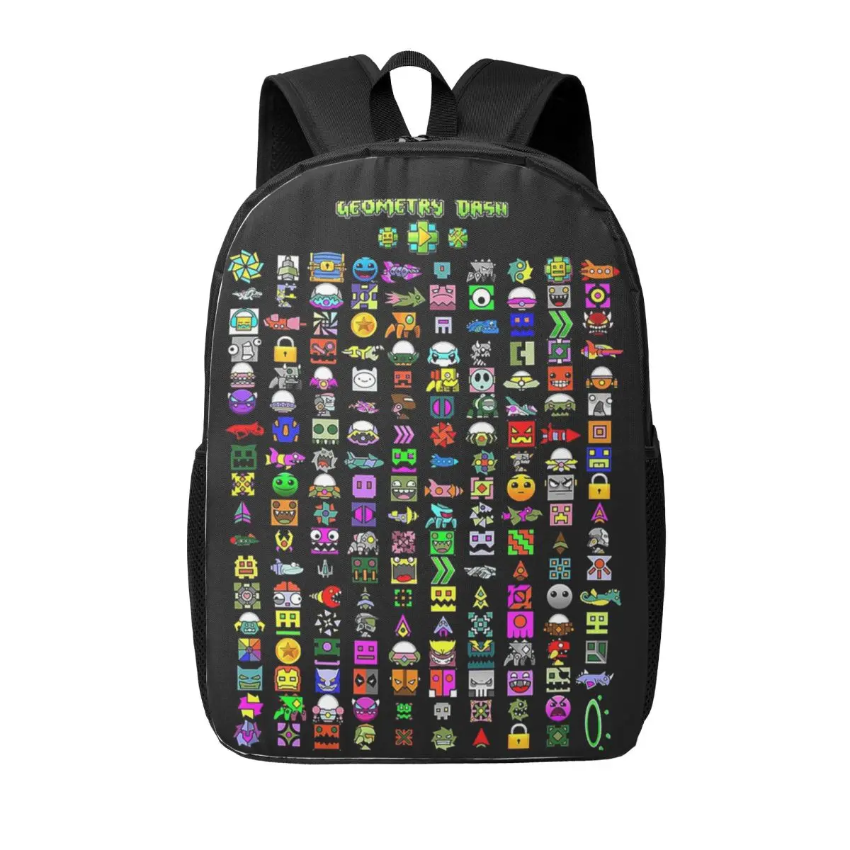 

Geometry Dash Woman Backpacks Boys Girls Bookbag Fashion Children School Bags Portability Laptop Rucksack Shoulder Bag