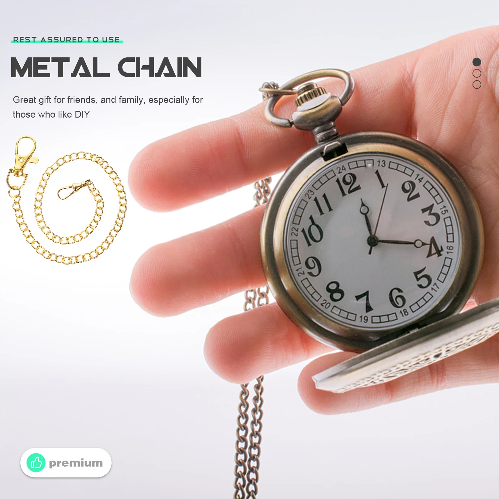 ساعة الجيب سلسلة معدنية موثوقة ملابس قوية السراويل سلسلة الزخرفية الجينز المحفظة ملحق ساعة الجيب مشبك