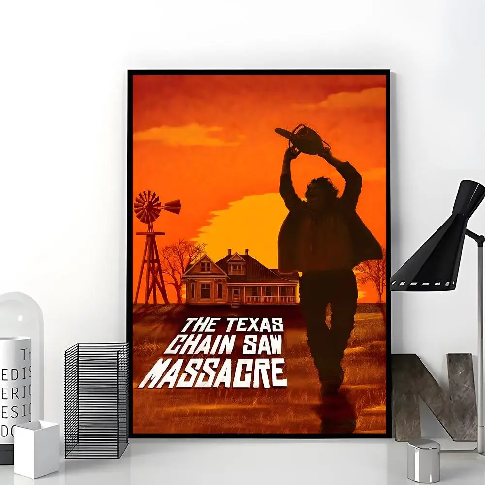 Horror movie The Texas Chainsaw Massacre Poster Aesthetic Dorm & Bedroom Wall Art Decor