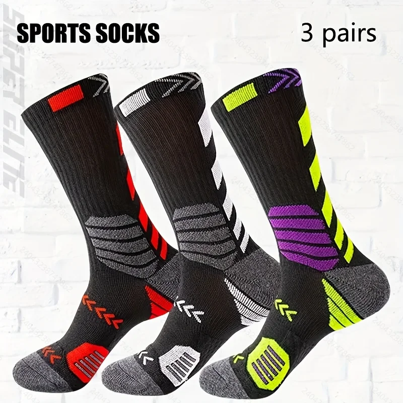 Cycling Gear Man - Meias de compressão respiráveis ​​de malha,