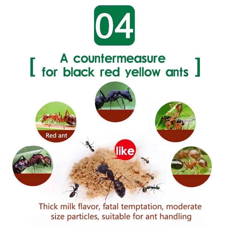 Pó claro forte da isca da formiga, Termites Úteis, Efeitos da medicina da droga, Destruir Kill Nest, 30 sacos