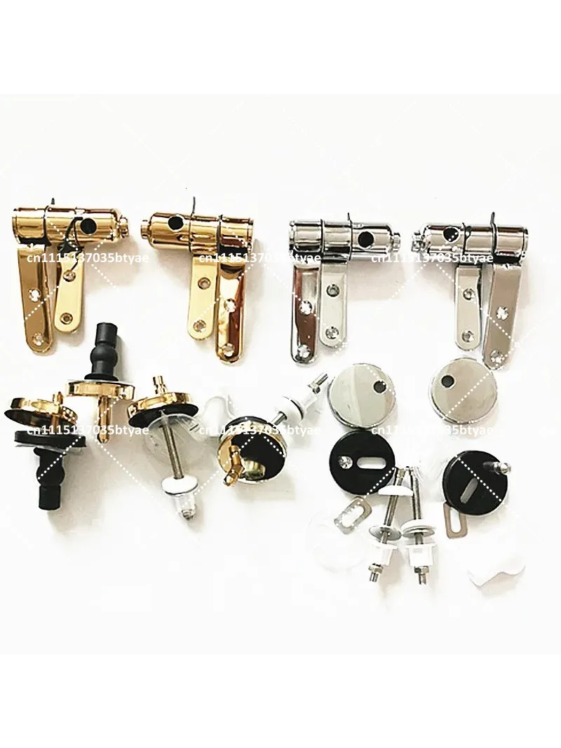 Toilet Seats Stainless Steel Slow Drop Quick Release Hinge,Toilet Seats Lid Solid Wood Resin Gold Silver Hinge Fittings Slowly