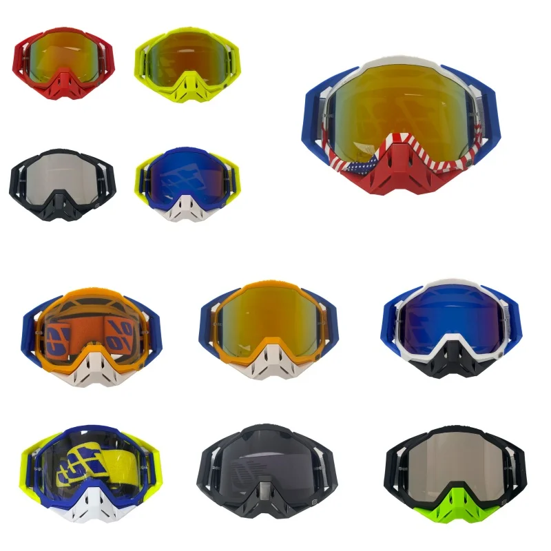 

Cycling Vasos Motorcycle MTB ATV Cycling Racing Off-Road Goggles 22 Different Color Combinations,Motocross Echipament Motocross