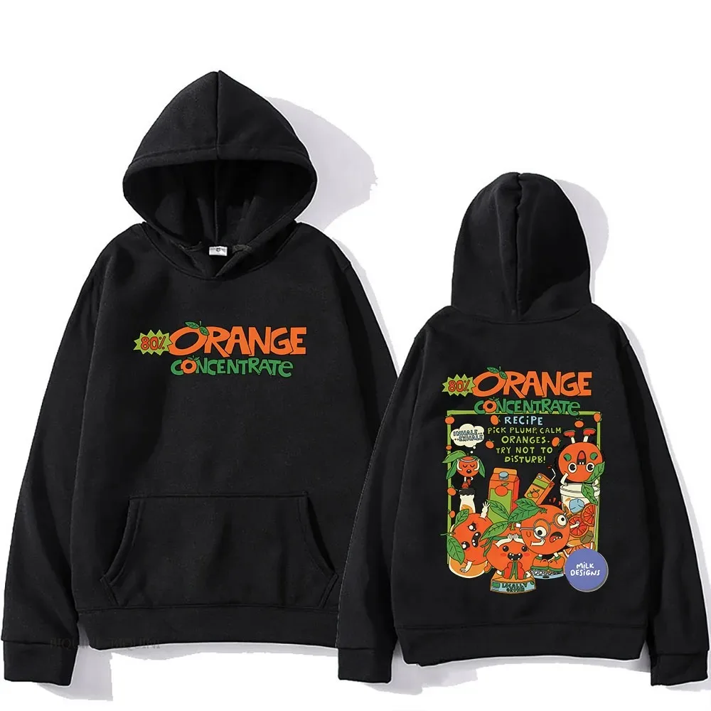 

Orange Concentrated Fruit Hoodies Women Men Fall Casual Streetwear Clothing Long Sleeve Fleece Hooded Sweatshirts Pullovers