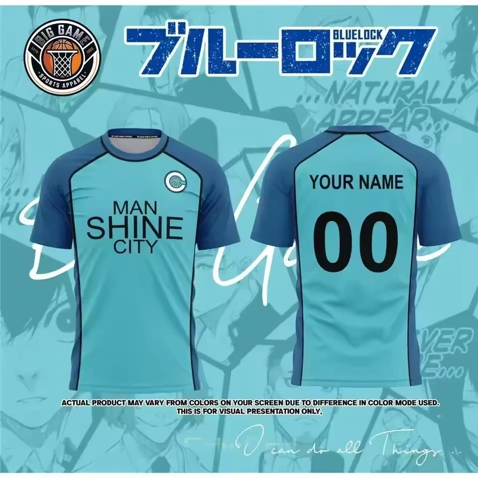 

2025 Anime Blue Lock Yukimiya Jersey 3D Print Men Sport T Shirt Fashion Harajuku Manga Short Sleeve Children Unisex Tee Y2k Tops