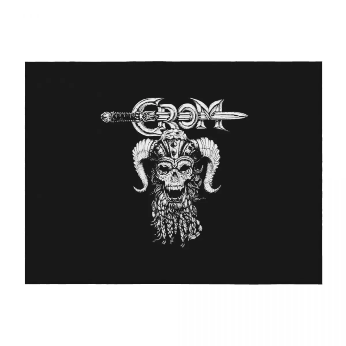 

Crom (For Dark Shirts) T-Shirt Throw Blanket Fashion Sofas Flannel Bed warm winter Blankets