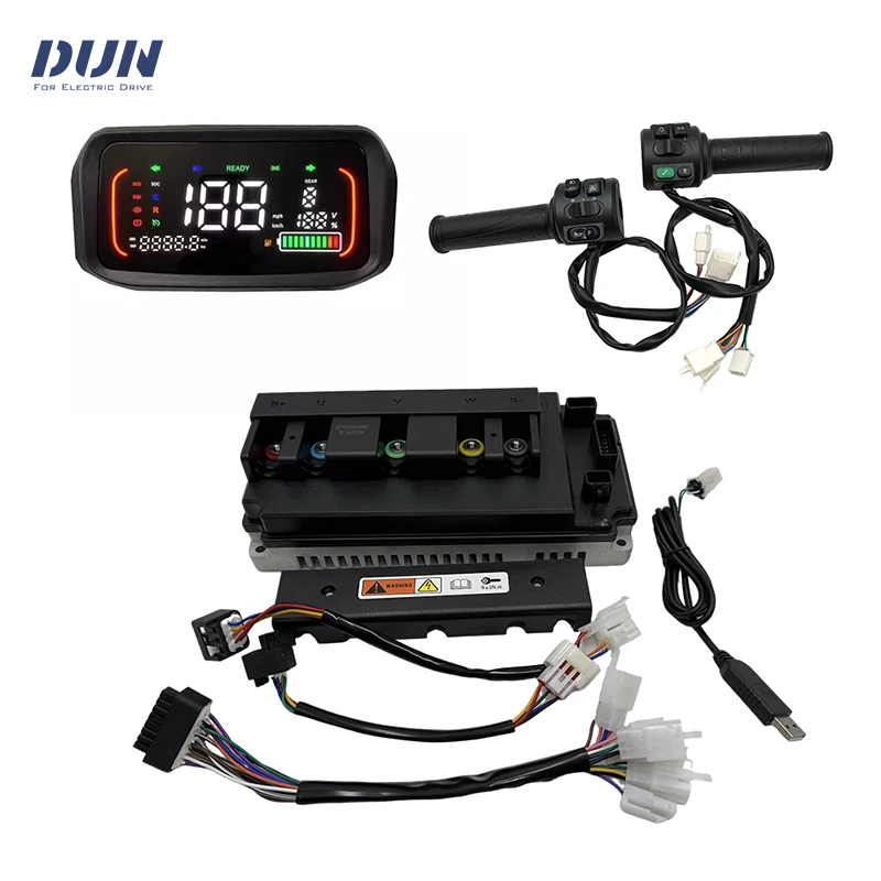 LANDE EM100 130A Controller With New DKD LCD Speedometer Display -T08 Throttle Kits