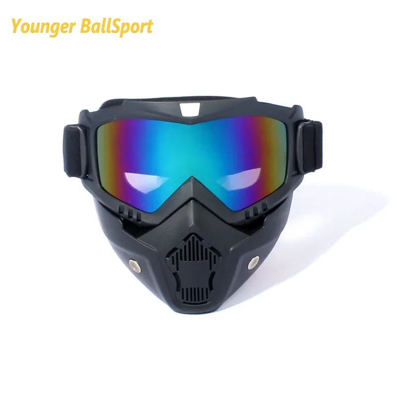 Cycling Riding Motocross Sunglasses Ski Snowboard Eyewear Mask Goggles Retro Helmet Tactical Windproof Motorcycle Glasses Masks