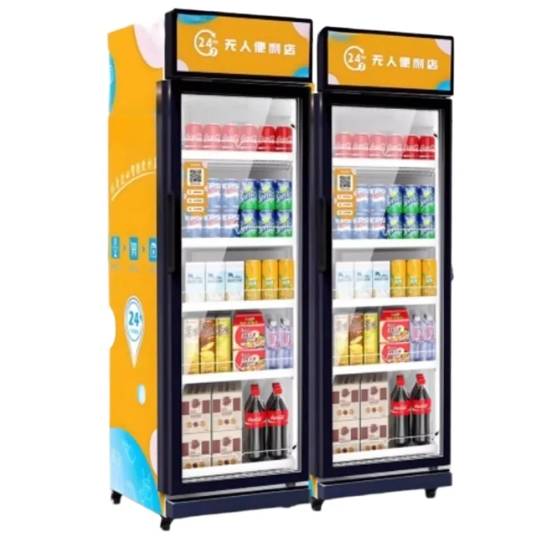 

Уличный торговый автомат для закусок и напитков с облачным управлением и различными вариантами оплаты для школ и общественных мест