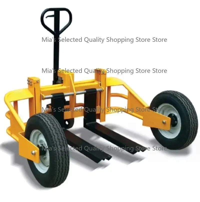 Manual Rough Terrain Pallet Truck 1000kg 1250kg Capacity for Off-Road Use Heavy Duty Industrial Forklift Truck