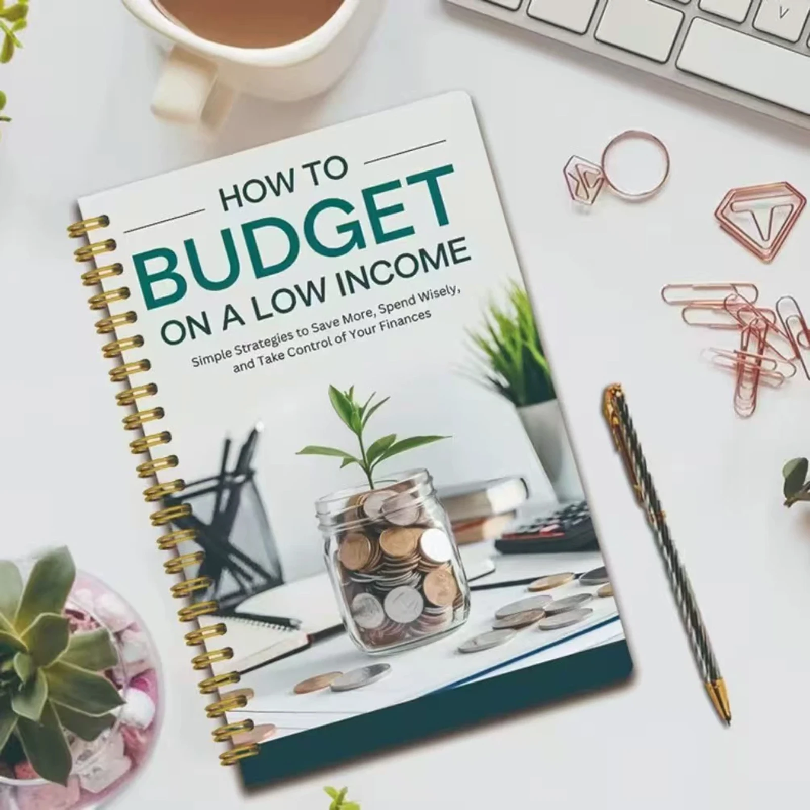 

Hardcover-Budget-Planner Notebook 12 Months Financial Calendar With Expense Tracking Income Bills Savings Pages For Office