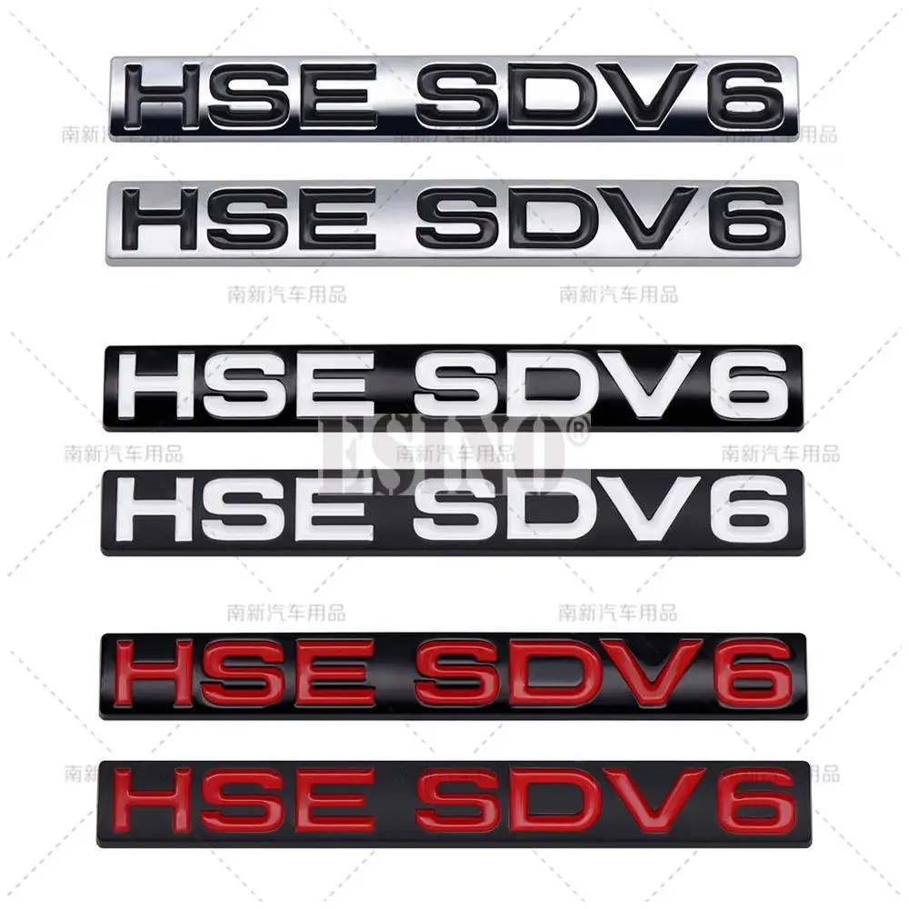 New 3D HSE SDV6 SDV8 ABS Adhesive Emblem Badge Decal for Land Rover Ranger Rover Voguese Defender