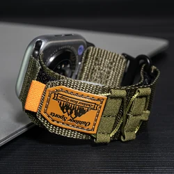 Canvas Sport Strap for Apple Watch Band 49mm Ultra 45mm 44mm 41mm 40mm Nylon Alpine Trail Loop Bracelet IWatch Series 9 8 7 6 Se