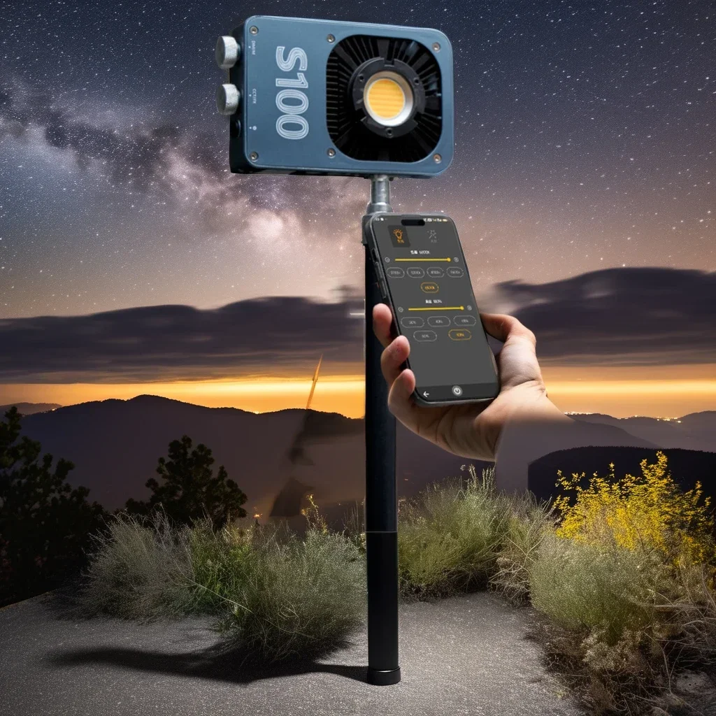 NEW Portable 100W Outdoor Photography Light Night Scene Live Light Handheld Pocket Lamp for Phone Use