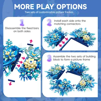 花朵積木套裝,花朵中心裝飾拼插積木玩具,適合成人和兒童,是送給男孩和女孩的理想生日禮物 10 最佳銷售 男孩玩具 - №5
